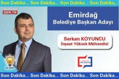 AK Parti Emirdağ Belediye Başkan Adayı Serkan Koyuncu Oldu