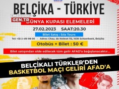 Belçikalı Türkler'den Maç Geliri Afad'a