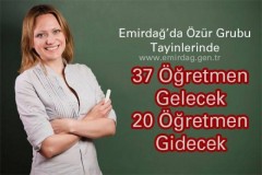 Emirdağ'a 37 Öğretmen Gelmesi Bekleniyor
