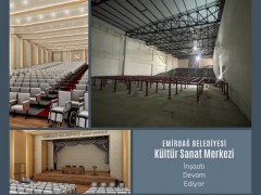 Emirdağ’da Kültür Sanat Merkezi İnşaatı Devam Ediyor