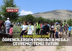 Öğrencilerden Emirdağ'a Mesaj