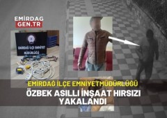 Özbek Asıllı İnşaat Hırsızı Yakalandı
