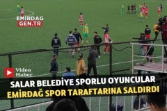 Salar Belediye Sporlu Futbolcular Taraftara Saldırdı