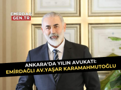 Ankara’da Yılın Avukatı Emirdağlı Yaşar Karamahmutoğlu